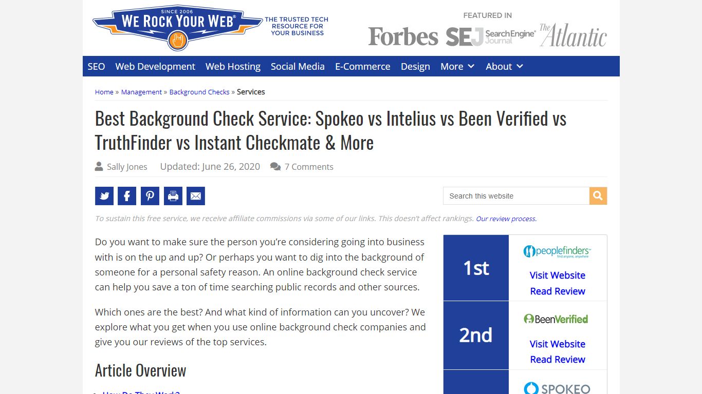 Best Background Check Service: Spokeo vs Been Verified vs TruthFinder ...